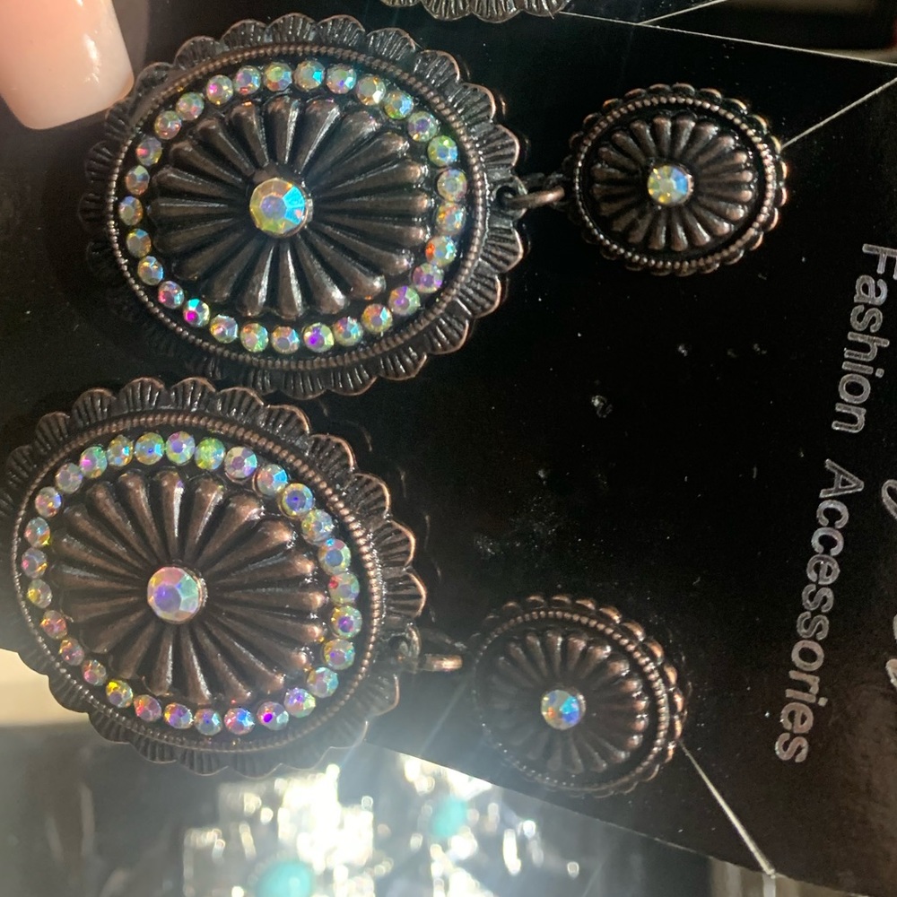 Western Concho Earrings